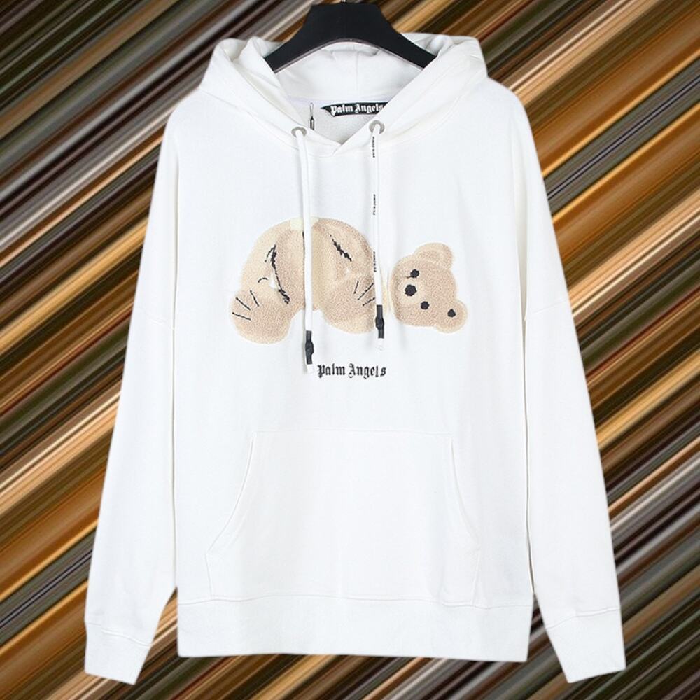 Palm Angels Hooded Sweatshirt White